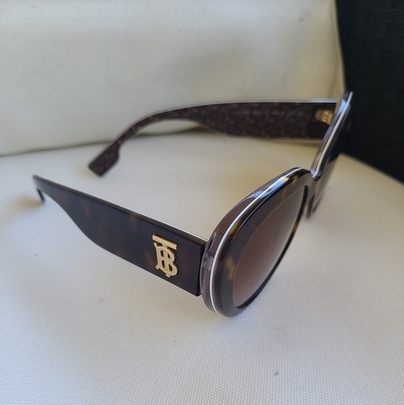 BURBERRY BE4298 SUNGLASSES DARK HAVANA / BROWN GRADIENT WOMEN'S - Picture 7 of 10